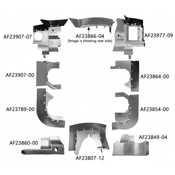 Piper PA-30 (1963-68) Complete Engine Baffle Set